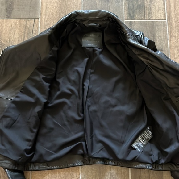 NEW All Saints Dalby Lamb Leather Biker Jacket Black Size 2 - Picture 9 of 11